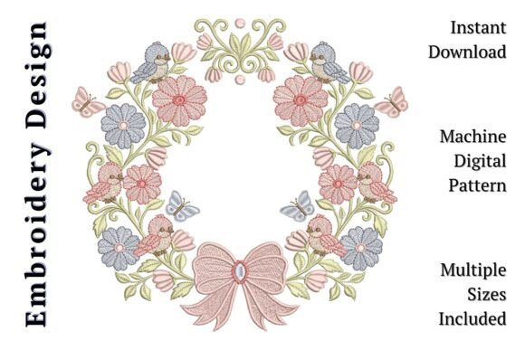 Download Baby Bird Floral Wreath - Floral Collection