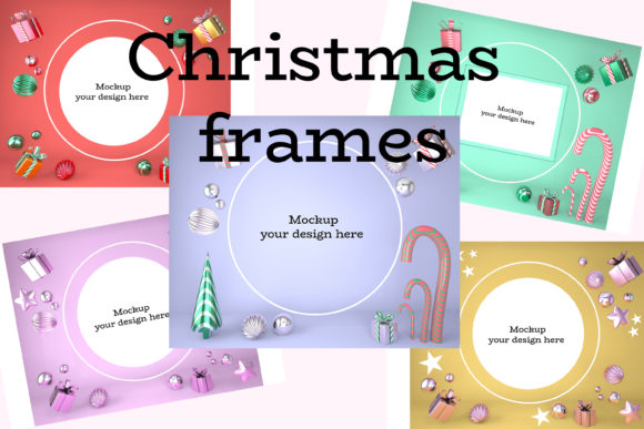 Download Christmas Frame with Holiday Decorations - Christmas frame Collection